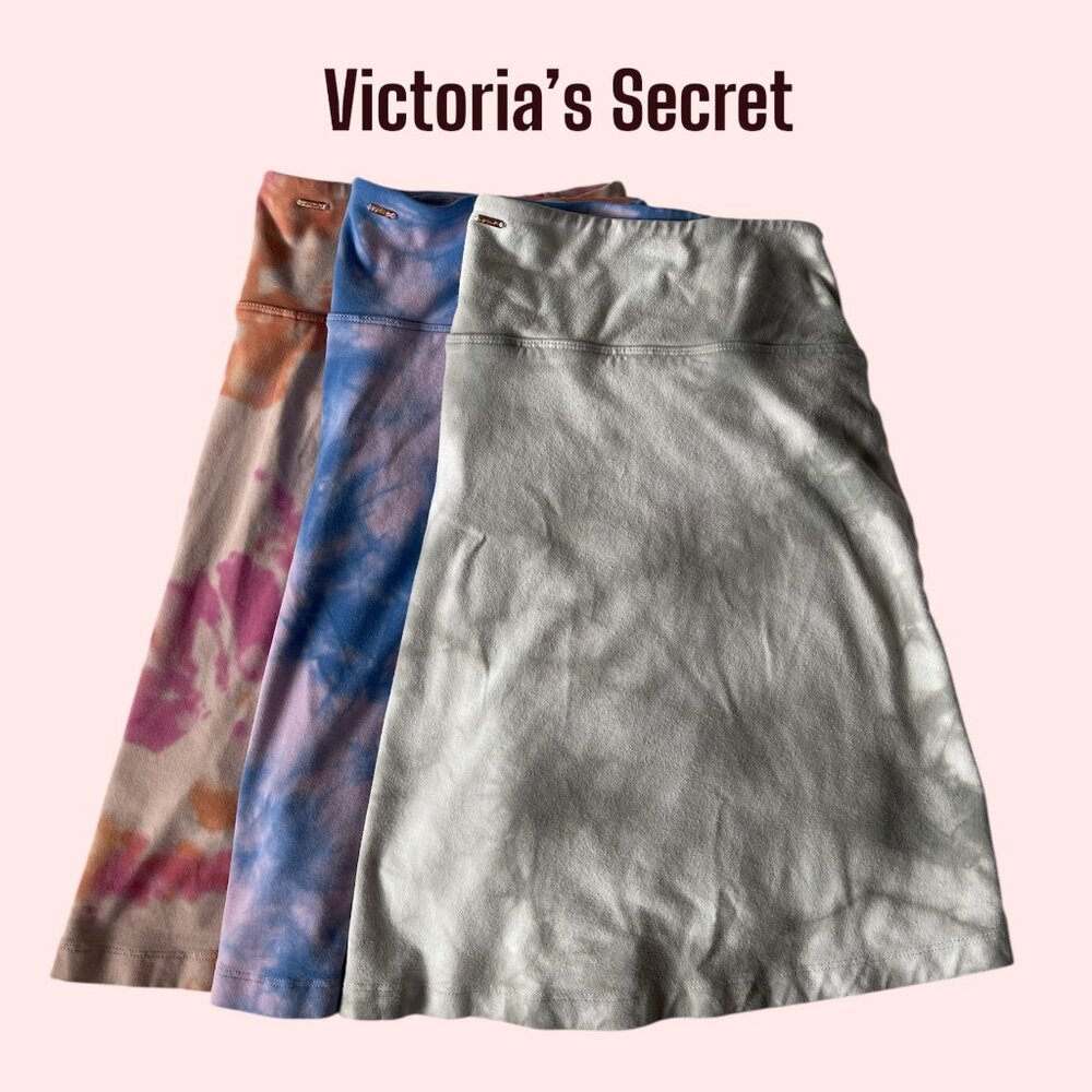 PINK By Victoria’s Secret Cotton Cross Over Tie-Dye Skort – Set Of 3 Size XXL